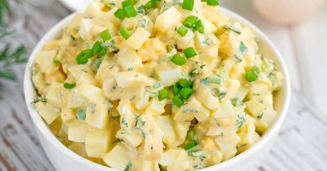 Polish Egg Salad Is For Cream Cheese Fans Awesome Sandwiches, Devil Eggs, Classic Tuna Salad, Best Potato Salad Recipe, Egg Salad Sandwich Recipe, Healthy Egg Salad, Best Egg Salad Recipe, Egg Lunch, Classic Egg Salad