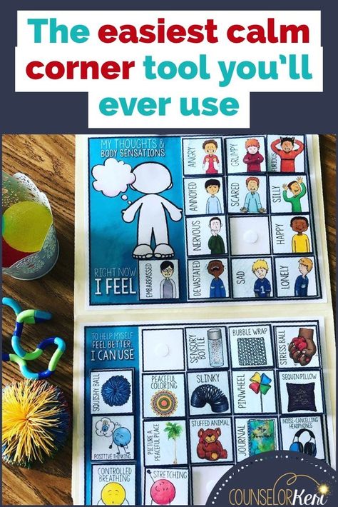 Calm Corner Printables, Calm Down Area, Calm Down Kit, Asd Classroom, Calm Corner, Calm Classroom, Conscious Discipline, Corner Ideas, Calm Down Corner