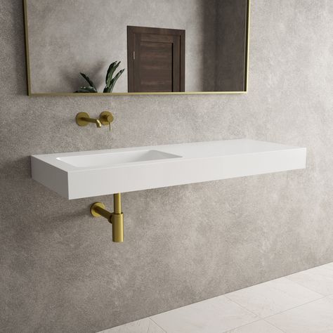 Discover the Wall Hung Basins Collection at 34 St John, perfect for those looking to save space and add a touch of modern design to their bathroom. You'll find Wall Hung Basins as a category in the Basins drop down list on our website. #34stjohn #wallhungbasin #sink #basin #modernbathroom #bathroomdesign #bathroom Toilet Vanity Unit, Timeless Bathroom Design, Brass Bathroom Accessories, Double Basin Vanity Unit, Walk In Shower Enclosures, Wet Room Shower, Bathroom Layouts, Black Bathroom Accessories, Timeless Bathroom