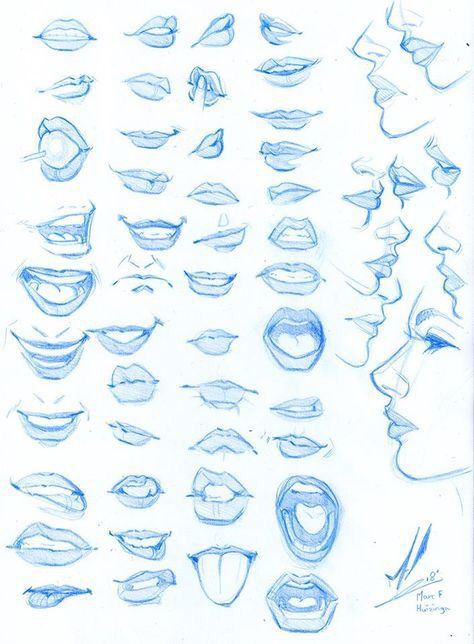 Drawing Faces Ideas, Comic Anatomy, Drawing Faces For Beginners, How To Draw Lips, Draw Lips, Mouth Drawing, Web Comic, Comic Cover, Drawing Faces