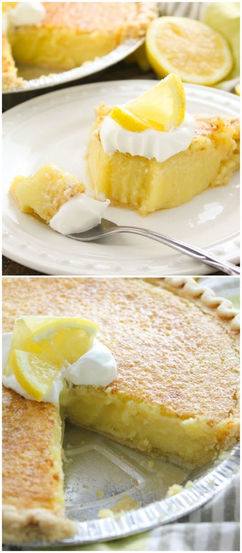 Sunshine Lemon Pie, Lemon Pie, Sweet Pie, Pie Cake, Lemon Desserts, Homemade Pie, Pie Dessert, Lemon Recipes, Just Desserts