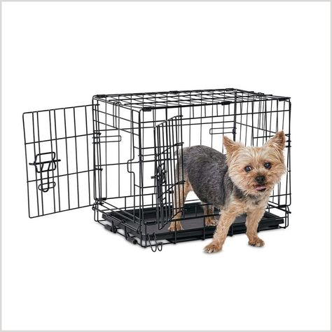 The Animaze 2-Door Folding Dog Crate provides your dog with a space of their own as you familiarize them with your home. A tool-free assembly, foldable design, and leak-proof pan make this a convenient option that you can easily build and travel with, while its two doors offer more placement options as you find the perfect place for their crate. Plastic Crate, Door Folding, Plastic Crates, Pet Crate, Animal House, Dog Crate, Cozy Space, Dog Supplies, Beautiful Dogs