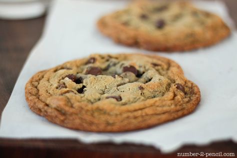 5 Star Chocolate Chip Cookies Recipe - Food.com Number 2 Pencil, Perfect Chocolate Chip Cookie Recipe, Dessert Parfait, Make Chocolate Chip Cookies, No 2 Pencil, Single Serve Desserts, Single Serving Recipes, Perfect Chocolate Chip Cookies, Delicious Cookies