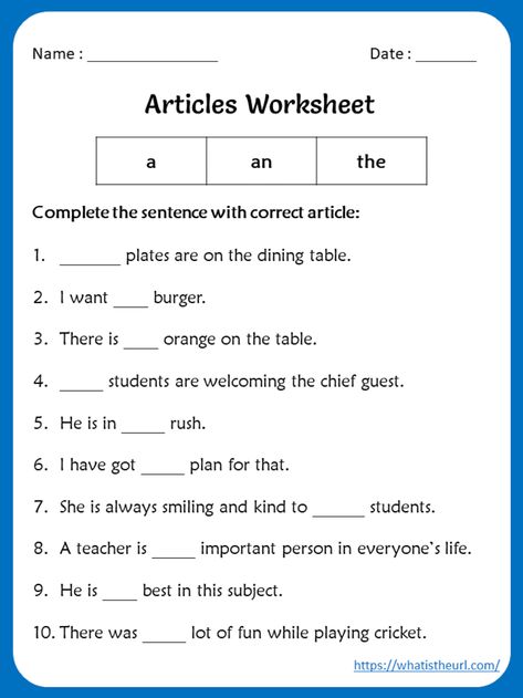 Articles Worksheets for 5th grade - Your Home Teacher Passage Comprehension, English Questions, Article Grammar, Conjunctions Worksheet, Articles Worksheet, Punctuation Worksheets, English Grammar Exercises, English Practice, English Grammar For Kids