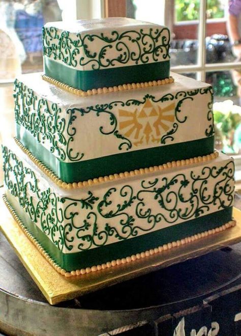 Zelda Wedding Cake, Loz Wedding, Gaming Wedding, Gaming Wedding Cake, Zelda Cake, Zelda Party, Video Game Wedding, Zelda Wedding, Gamer Wedding