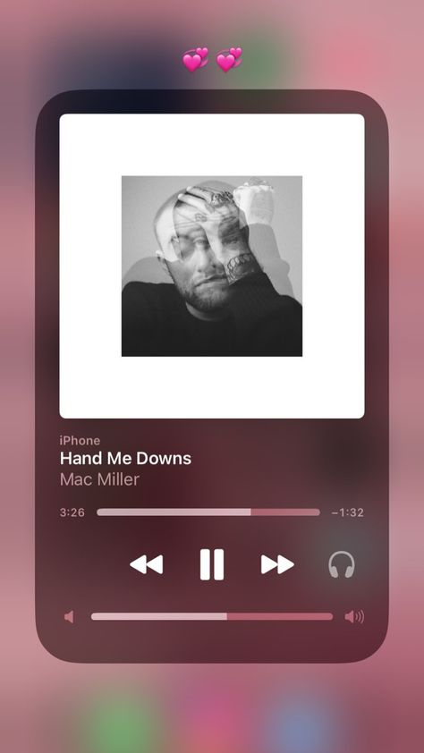 Hand Me Downs Mac Miller, Hand Me Downs, Song Artists, Mac Miller, Mac, Songs, Iphone, Music