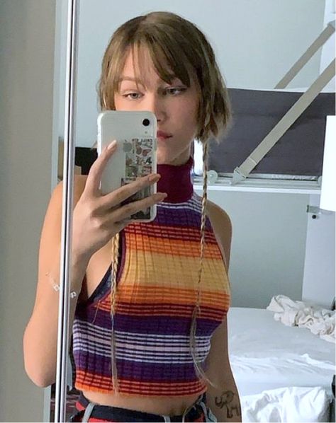 Bob With Rat Tail, Grown Out Pixie, Grace Vanderwaal, Haircut Inspiration, Punk Hair, Scene Hair, Hair Reference, Braids For Short Hair, Short Haircuts