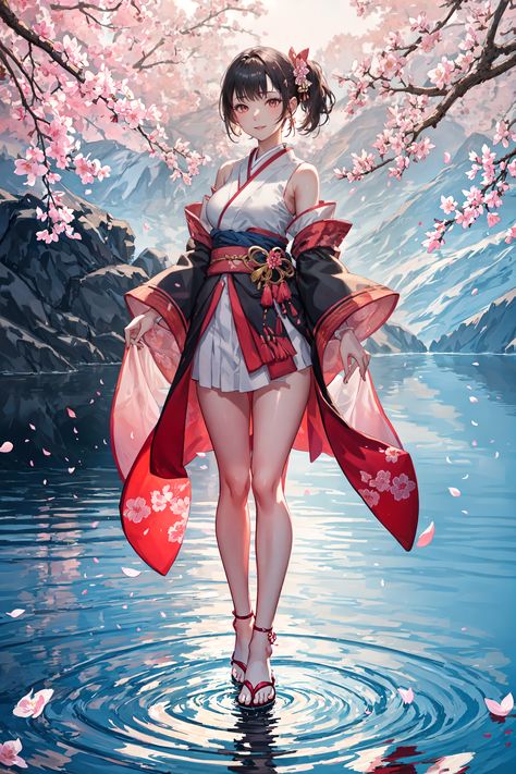 Anime Kimono Woman, Chinese Anime Woman, Fantasy Kimono, Afk Journey, Enchanted Characters, Kimono Girl, Cultural Beauty, Kimono Art, Anime Kimono