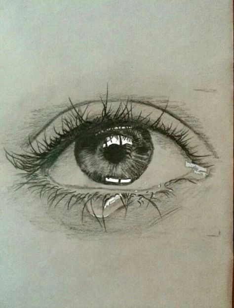 Teary Eye Sketch, Tears Art, Eye Drawing Tutorials, Teary Eyes, Pray For Me, Eye Painting, Easy Drawings Sketches, My Sketchbook, Art Drawings Sketches Creative