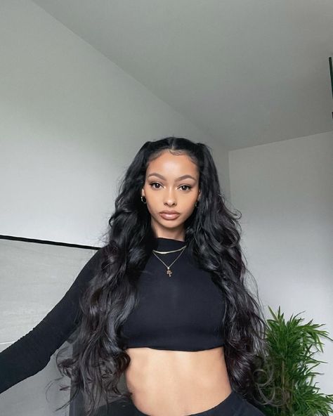 Jayde Pierce, Body Wave, Black Hair, Black Women, Hairstyles, Crop Tops, Hair Styles, Women's Top, Hair