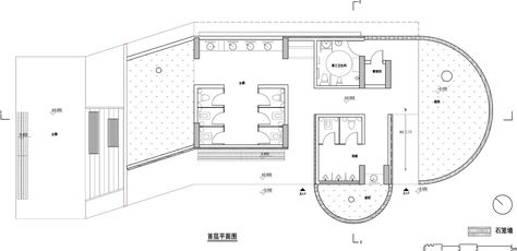 Gallery of Public Toilets in Zuzhai Village / cnS - 23 Toilet Plan, Public Toilet, Public Bathrooms, Bathroom Outdoor, Toilet Design, Public Building, Chinese Architecture, Architect House, Roof Plan