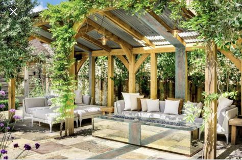 To block overlooking neighbours Patio Privacy Screen Ideas, Garden Privacy Screens, Gazebos And Pergolas, Privacy Screen Ideas, Small Pergola, Garden Privacy Screen, Patio Privacy Screen, Ideas For Garden, Patio Privacy