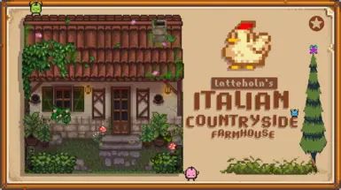 Italian Countryside House, Countryside Farmhouse, Mod Aesthetic, Stardew Farms, Stardew Valley Layout, Stardew Valley Tips, Stardew Valley Farms, Valley Game, Stardew Valley Fanart