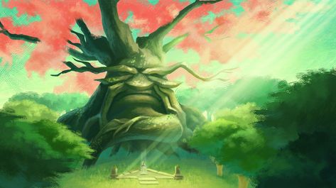 Great Deku Tree (BOTW), Jime Mosqueda on ArtStation at https://www.artstation.com/artwork/XvrJ3 Great Deku Tree, Deku Tree, Zelda Party, Zelda Breath Of The Wild, Zelda Art, Legend Of Zelda Breath, Fresh Water Tank, Zelda Breath, Big Guy