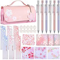 Check this out! Kawaii Cherry Blossom, Kawaii Cherry, Stickers For School, Kawaii Pencil, Pink Party Favors, Cherry Blossoms Illustration, Flower School, Japanese Kawaii, Cute Pens