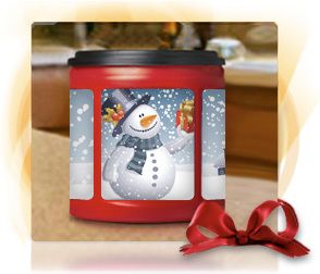 Foldger's has lovely holiday templates on their website for you to decorate their red canisters! There are even instructions. I can think of many more ways to use that clip art, myself! Folgers Coffee Container Crafts, Folgers Coffee Container, Plastic Coffee Cans, Canister Crafts, Coffee Site, Container Crafts, Folgers Coffee, Coffee Container, Container Ideas