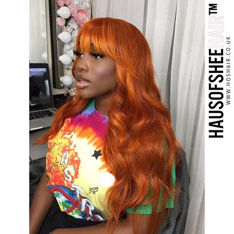 Ginger Wig With Bangs, Loose Deep Wave Hair, Lace Wig Install, Deep Wave Hair, Loose Deep Wave, Wig Install, Deep Wave Hairstyles, Wave Hair, Body Wave Hair