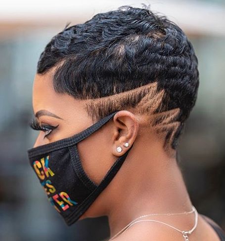 Big Braids Hairstyles, Get Long Hair, Finger Waves Short Hair, Short Relaxed Hairstyles, Short Hair Designs, Black Hair Short Cuts, Short Shaved Hairstyles, Short Sassy Haircuts, Shaved Hair Designs