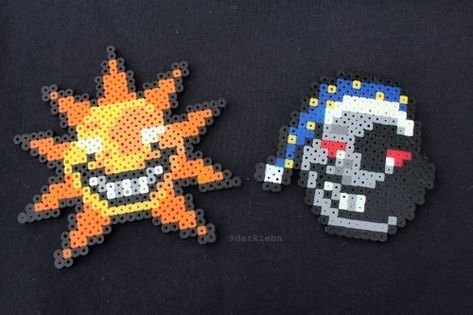 Sun And Moon Perler Beads, Fnaf Perler Beads Pattern, Perel Bead, Fnaf Perler Beads, Melt Beads Patterns, Modele Pixel Art, Hamma Beads Ideas, Easy Perler Bead Patterns, Perler Ideas