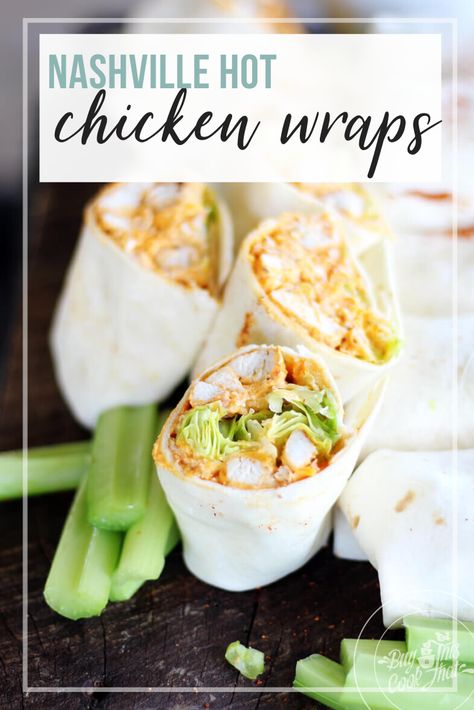 Hot Chicken Wraps, Nashville Hot Recipe, Healthy Southern Recipes, Nashville Chicken, Southern Recipes Desserts, Southern Dinner, Southern Chicken, Bubble And Squeak, Chicken Wrap Recipes