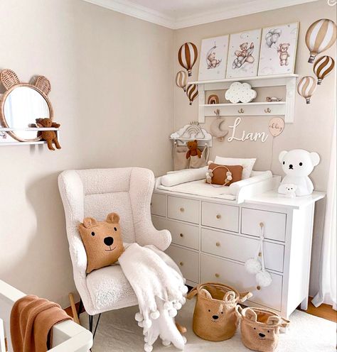 Cozy Baby Room, Nursery Room Themes, Newborn Room, Baby Room Organization, Baby Room Neutral, Baby Zimmer, Nursery Room Design, Baby Boy Room Nursery, Baby Room Inspiration