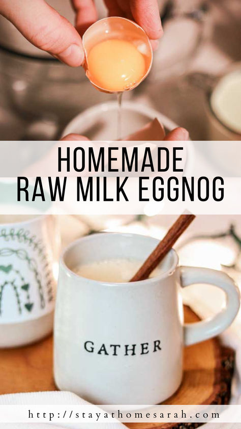 Egg Milk Recipe, Diy Eggnog Recipes, Egg Nog Recipe Homemade, Nourishing Snacks, Egg Nogg Recipe Homemade Eggnog, Virgin Cocktail Recipes, Raw Dairy, Eggnog Recipe Homemade, Milk Maid