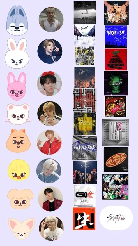 Skz Doodle Art Journals, Skz Replay Album Cover, Skz Scrapbook Ideas, Skz Age Order, Skz Family Roleplay, All Skz Albums, Skz Notebook, Straykids Albums, Skz Album Cover