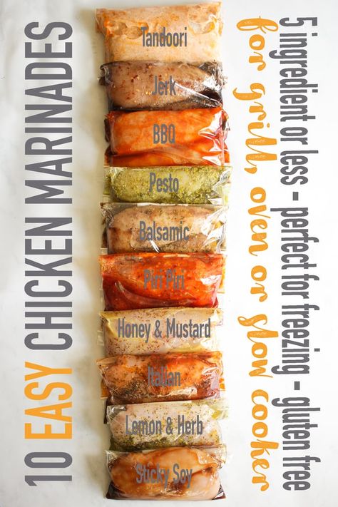 Marinade Chicken, Easy Chicken Marinade, 5 Ingredients Or Less, Healthy Asian, Chicken Marinade Recipes, Piri Piri, Peri Peri, Chicken Marinade, Idee Pasto