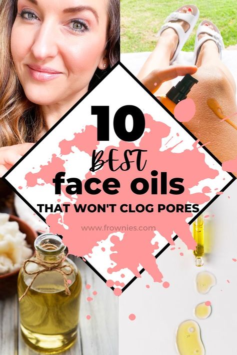 Wow! These non-comedogenic face oils really work, and I don't regret trying them! If you're looking for radiant skin, then read on. I know you're going to end up loving this list because you'll learn the best oils for skin care. Don't miss out on this awesome post on the top oils to use on your face that won't clog pores or cause breakouts. Face Oil For Acne Prone Skin, Face Oil For Dry Skin, Best Face Oil, Best Oil For Skin, Soothing Face Mask, Non Comedogenic Oils, Natural Face Moisturizer, Skincare For Oily Skin, Face Pores