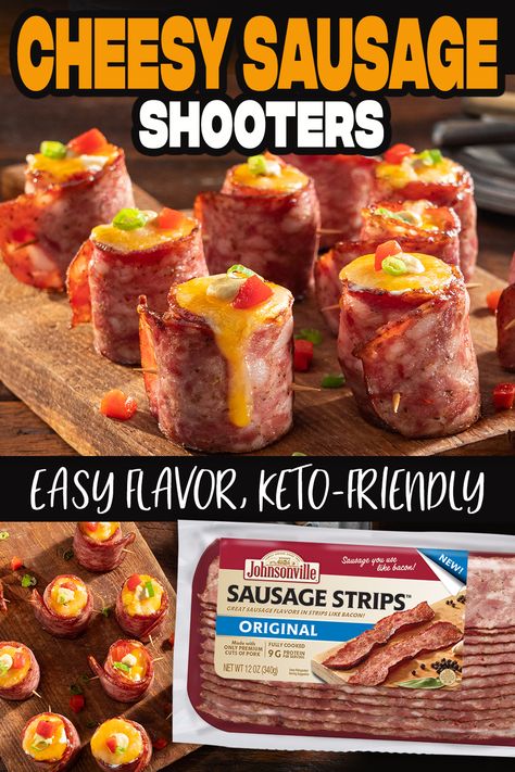 Sausage Strip Recipes, Keto Recipes Dinner, Smoked Food Recipes, Game Day Food, Old Recipes, Keto Snacks, Keto Recipes Easy, Yummy Appetizers, Keto Diet Recipes