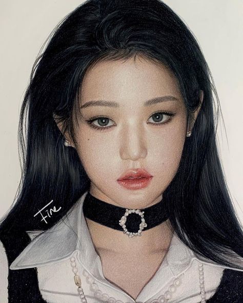 Wonyoung Drawing, Girl Reference, Pencil Portraits, Colour Pencil, Sketches Tutorial, Kpop Drawings, Pastel Pencils, Pencil Art Drawings, Pencil Portrait