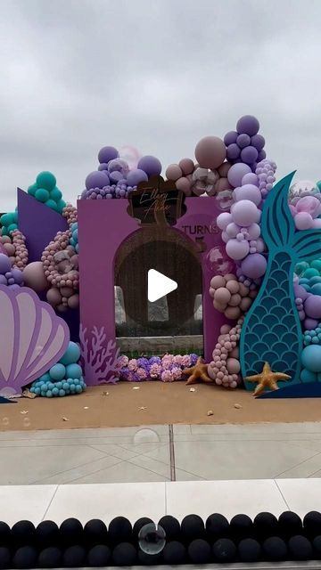 Water Bubble Wall, Bubble Wall, Sea Mermaid, Mermaid Party Decorations, Mermaid Theme Party, Creative Freedom, Mermaid Theme, Marquee Letters, We Made It