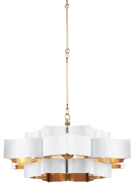 Grand Lotus Chandelier | Currey & Company Glam Chandelier, Contemporary Glam, Wrought Iron Chandeliers, Small Chandelier, White Chandelier, Large Chandeliers, Gold Chandelier, Black Chandelier, Unique Lighting