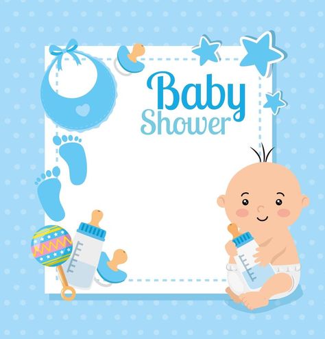 Marcos Para Baby Shower, Monogram Wallpaper, Baby Boy Decorations, Baby Picture Frames, Cute Scrapbooks, Newborn Accessories, Baby Shower Card, Baby Shower Invitaciones