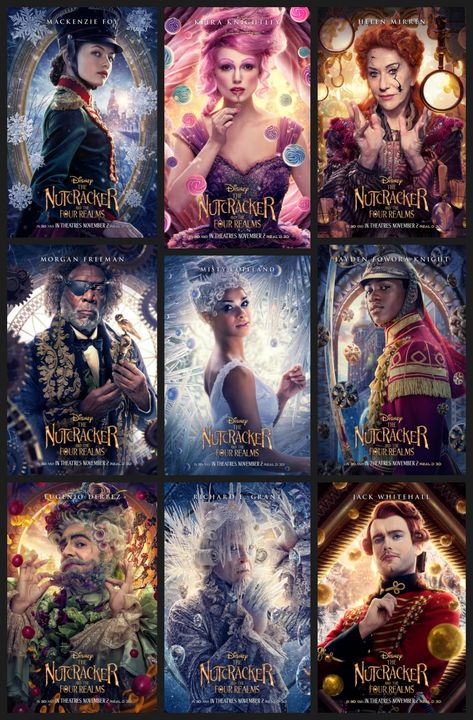 Animation Movies To Watch, Crimson Peak Film, Sugar Plum Fairy Costume, New Movie Poster, Couples Movie Night, Disney Nutcracker, Nutcracker And The Four Realms, Poster Images, Family Christmas Movies