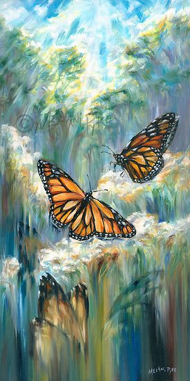 This painting celebrates the beauty of nature and the joy of springtime butterflies and flowers. Oil on canvas, 14x28" Hope Painting, Alevel Art, Inspirational Paintings, Butterfly Artwork, Butterfly Art Painting, Butterflies Art, Beautiful Butterflies Art, Butterfly Painting, Gcse Art