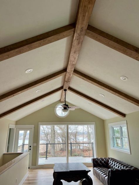 These beams offer the traditional charm of hand-hewn craftsmanship without the weight and difficulties of solid beams. Available in multiple stain options, our beams are tailored to complement your individual style and enhance your interiors. Box Beams, Faux Wood Beams, Faux Beams, Rustic Ceiling, Wood Beam Ceiling, Knotty Pine, Exposed Beams, Modern Rustic Interiors, Wooden Beams