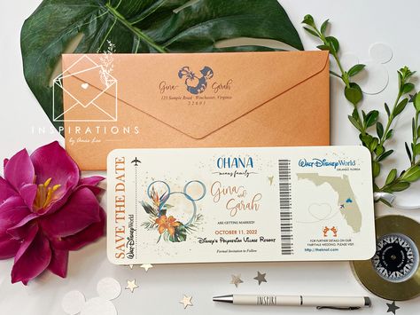 Disney Aulani Save The Dates in a travel theme and vibrant colors! Disney Save The Date Ideas, Disney Hawaii, Save The Date Ideas, Wedding Disney, Boone Nc, Disney Invitations, Disney Aulani, Disney Designs, Travel Theme