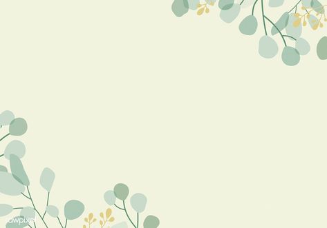 Blank foliage frame background vector | free image by rawpixel.com / Aum Rainbow Stuff, Wallpaper Powerpoint, Journal Elements, Iphone Wallpaper Cat, Mint Green Background, Slide Background, Presentation Backgrounds, Background Powerpoint, Power Points