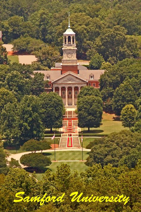 Samford University from Shades Mountain. Photo: Ross Callaway Samford University, Birthday Trip, Magic City, School Building, University Campus, Colonial Style, Future Life, College Life, I School