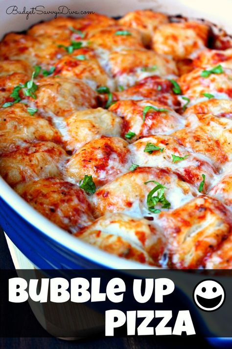 Bubble Up Pizza Recipe Bubble Pizza Recipe, Bubble Pizza, Bubble Up Pizza, Pull Apart Pizza, Pizza Roll, Main Entrees, Savory Bread, Bubble Up, Pizza Recipe