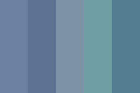 Dusty Blue and Teal Color Palette Color Palette Dusty Blue, Blue Green Paint Colors, Blue Green Paint, Teal Color Palette, Dusty Blue Color, Big Bedrooms, Teal Blue Color, Color Palate, Blue Colour Palette