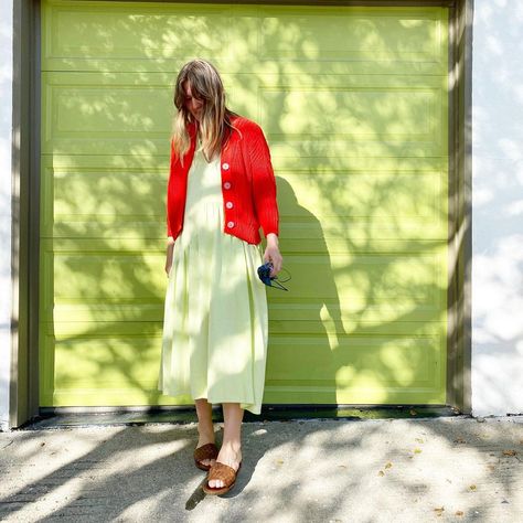 Babaa Cardigan, Spring Bright, Inner Landscape, Cardigan Green, Daily Grind, Red Cardigan, The Neighborhood, New Directions, Dress Red