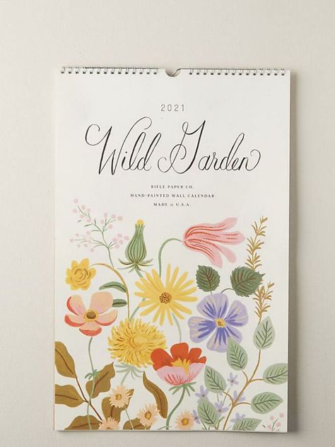 Best Gifts For Gardeners, Gardening Gift Baskets, Flower Calendar, Anthropologie Holiday, Gardening Gifts, Garden Calendar, Wild Garden, Cute Calendar, Wedding Plates