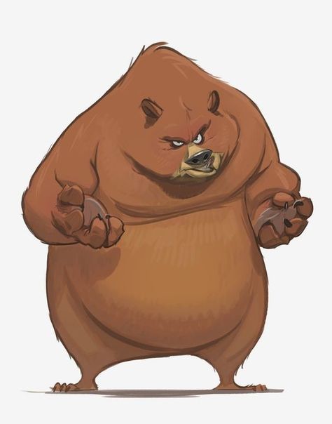 ArtStation - Big_Bear, Gabriel Lucena Bear Character Design, Character Design Cartoon, Brown Bears, Bear Character, Bear Drawing, Bear Illustration, Bear Art, Character Design Animation, Arte Animal