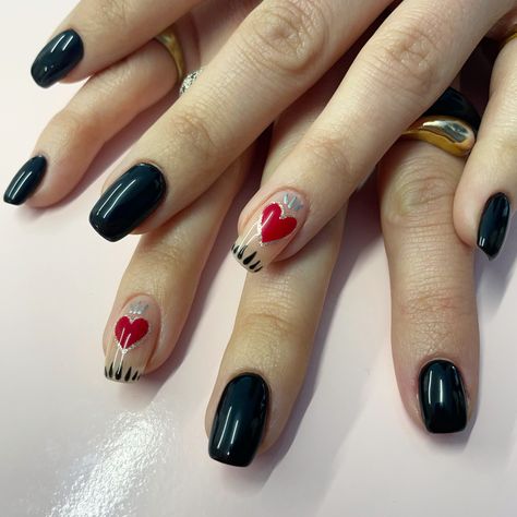 Sacred Heart Nails, Nailinspo Nailart, Sacred Hearts, Inside Job, Heart Nails, Nails Inspo, Valentines Nails, Young And Beautiful, Nails Ideas