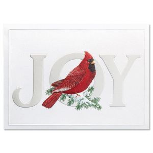 Cardinal Joy Deluxe Christmas Cards Foil Christmas Cards, Snow Christmas Cards, Christmas Card Tutorials, Cardinal Christmas, Silver Christmas Decorations, Homemade Christmas Cards, Christmas Tree Cards, Christmas Bird, Diy Christmas Cards