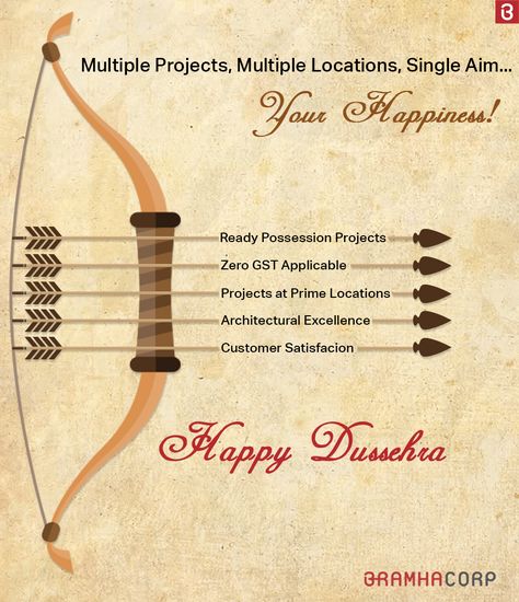 Dussehra Real Estate, Dassera Post, Dushera Creative Post, Dusshera Post, Happy Dussehra Creative, Dussehra Poster, Dussehra Creative Ads, Pamplet Design, Creative Marketing Campaign