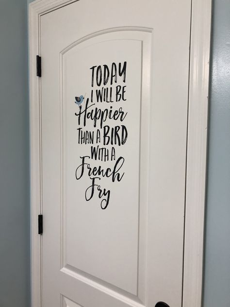 Inspirational quote on the back of the bathroom door. Makes guest giggle when they close the door. Quotes For Bathroom, Funny Bedroom, Door Quotes, Door Poster, Bathroom Quotes, Longing Quotes, Bedroom Quotes, Black Color Hairstyles, Color Hairstyles