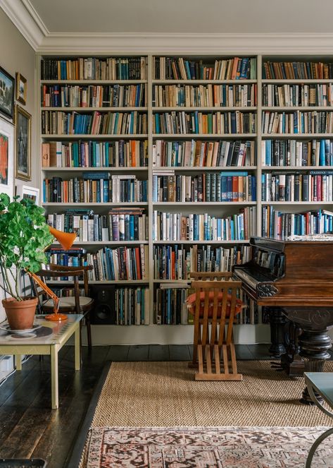 Moody Neutrals, Byam Shaw, Library Hall, Library Home, Holly House, Library Inspiration, Perfect English, Floor Sitting, Home Library Design